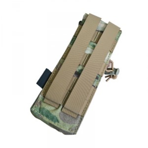 Закрытый подсумок MOLLE AK-CLS1 LEAF Multicam под 2 магазина АК 5.45, арт. LEAF-MAGAK-2-MC [LEAF]